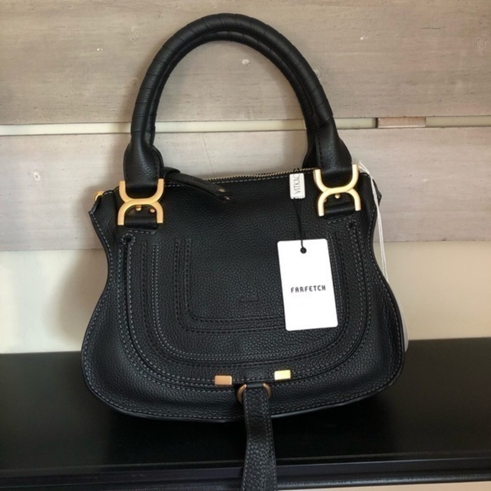 NEW Chloe Marcie Small Leather Satchel Purse